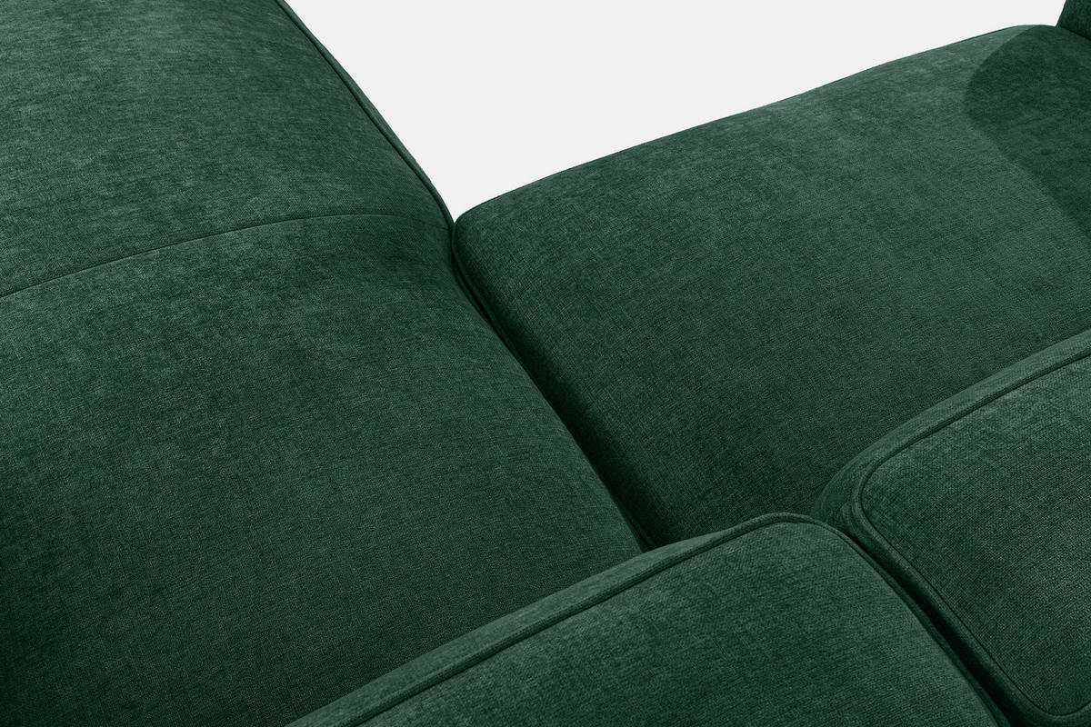 ECKSOFA RECHTS FUBBO, Dunkelgrün - Dunkelgrün, Holz/Holzwerkstoff (225/176cm) - KONSIMO®