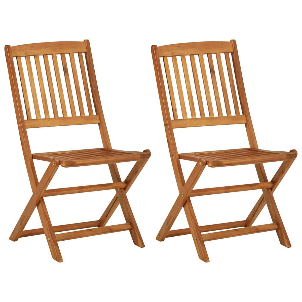 GARTEN-ESSGRUPPE 3-teilig Klappbar Massivholz Akazie - Braun, Holz - vidaXL