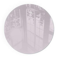 GLASPLATTE für Kamin Ø 50 cm - Lila, Glas (50/50/0.4cm) - TULUP