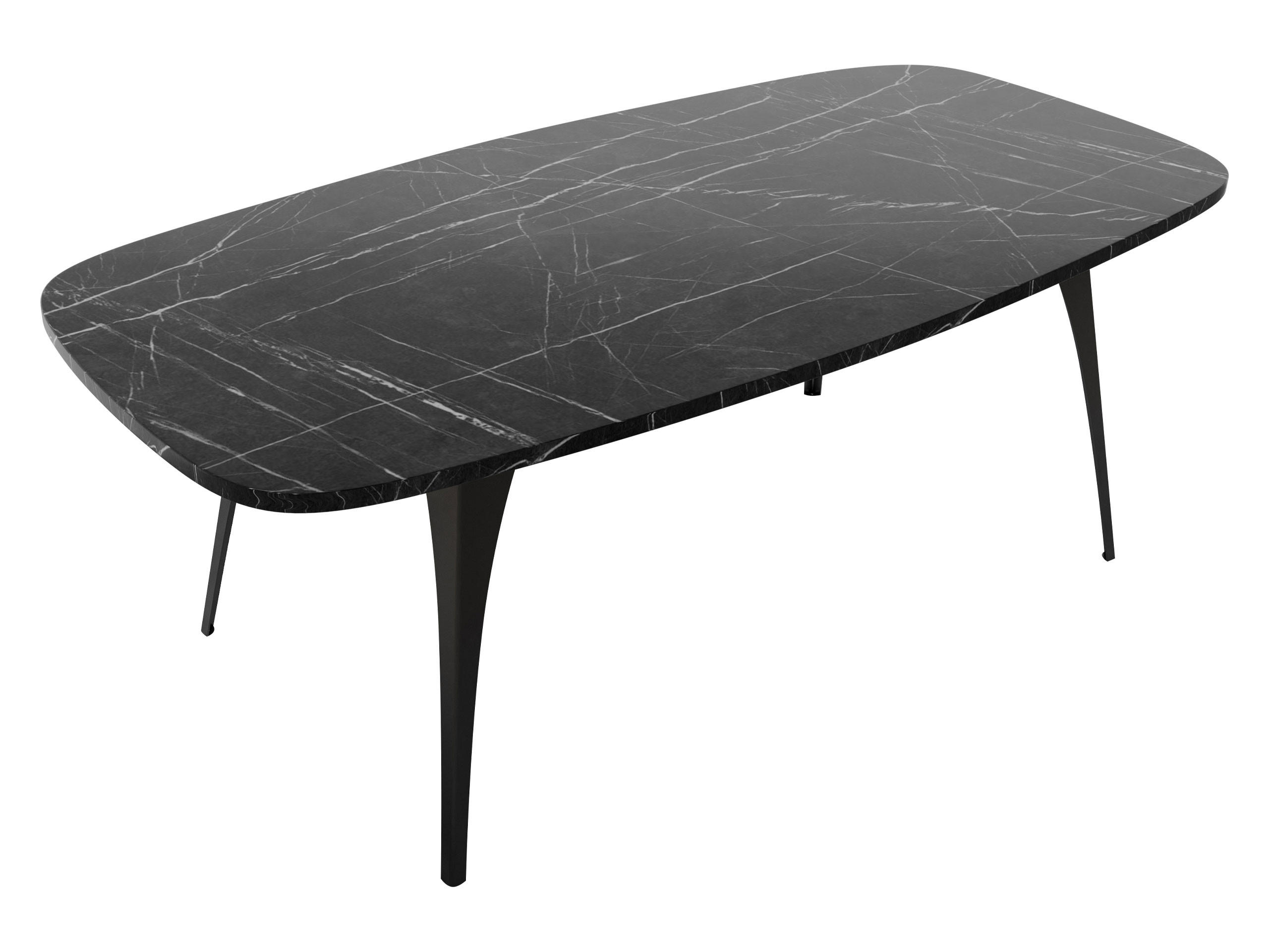 COUCHTISCH Fabiola - Schwarz, Holzwerkstoff/Metall (60/120/45cm) - MIRJAN24