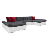 WOHNLANDSCHAFTEN Alia - Chromfarben/Graphitfarben, Holz/Kunststoff (360/75/160cm) - MIRJAN24