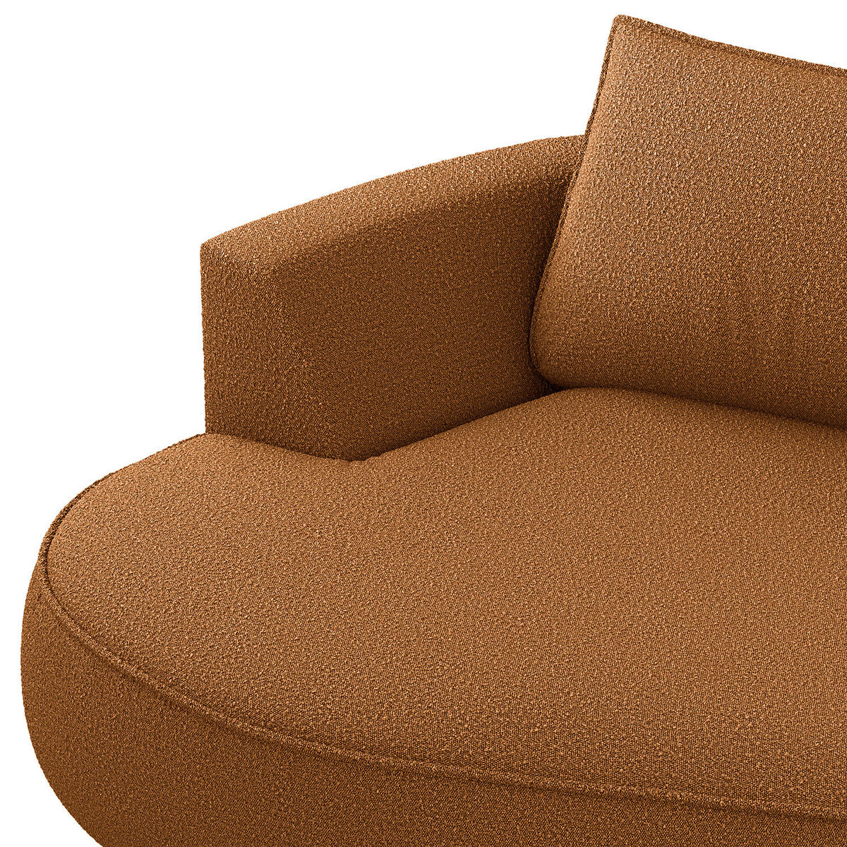 BIGSOFA - Beige/Schwarz, Kunststoff/Textil (322/82/154cm) - home24