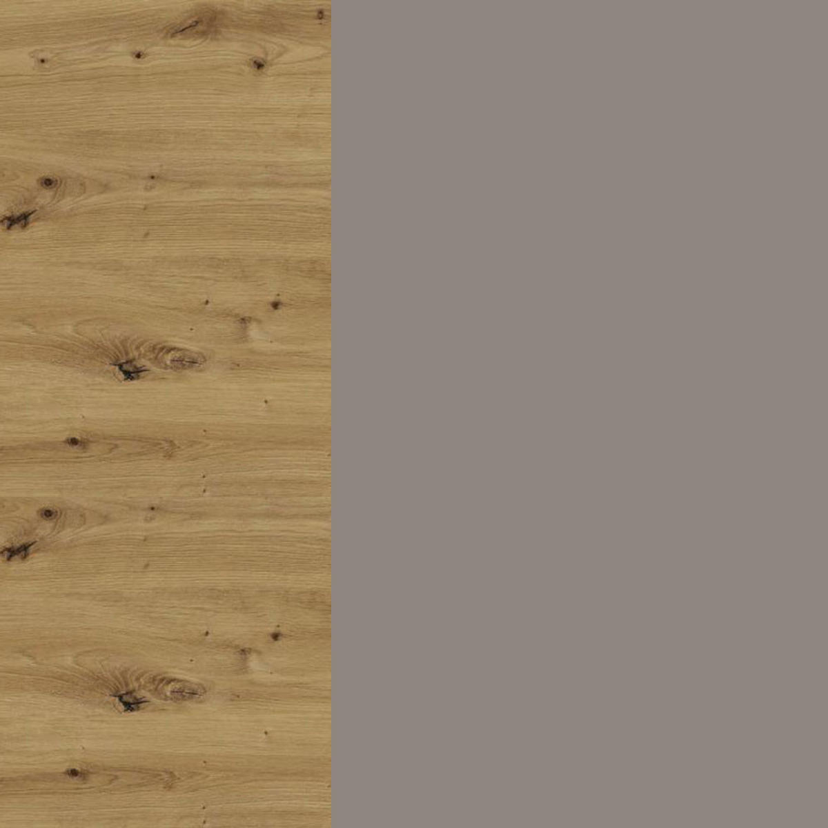 ECKHÄNGESCHRANK Bonn W14/60 Eiche Artisan / stone grey matt 60 / 60 / 96cm - Graubraun/Eiche Artisan, Holz/Holzwerkstoff (60/96/60cm) - Feldmann-Wohnen