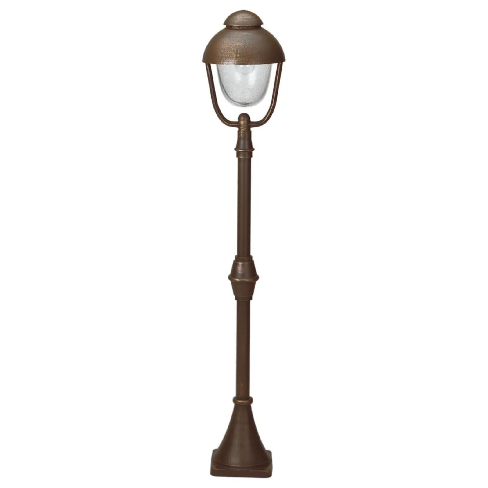 WEGELEUCHTE Braun - Messingfarben/Braun, Metall (12.5/12.5/135cm) - click-licht