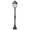 WEGELEUCHTE Braun - Messingfarben/Braun, Metall (12.5/12.5/135cm) - click-licht