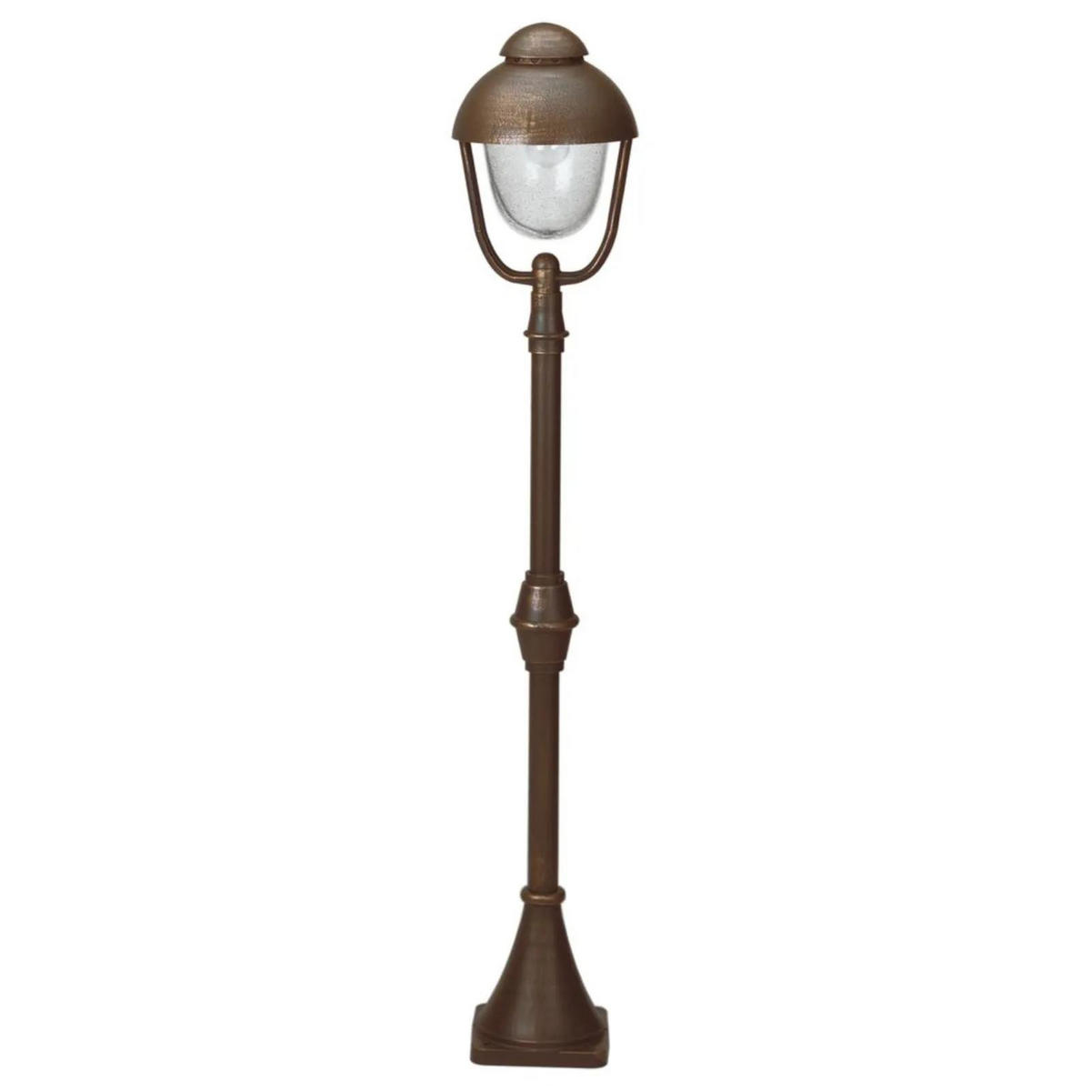 WEGELEUCHTE Braun - Messingfarben/Braun, Metall (12.5/12.5/135cm) - click-licht