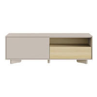 TV stolek Distria Kašmírově šedý 140/46/35 cm - béžová/šedohnědá, kompozitní dřevo (140/46/35cm) - Selsey