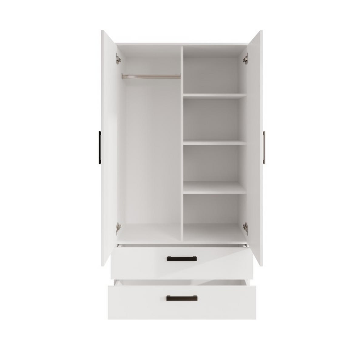 DREHTÜRENSCHRANK Tamara 90 cm, mit Schubladen, 2-türig, artisan - Braun, Kunststoff (180/180/90cm) - Margaret Hadas24