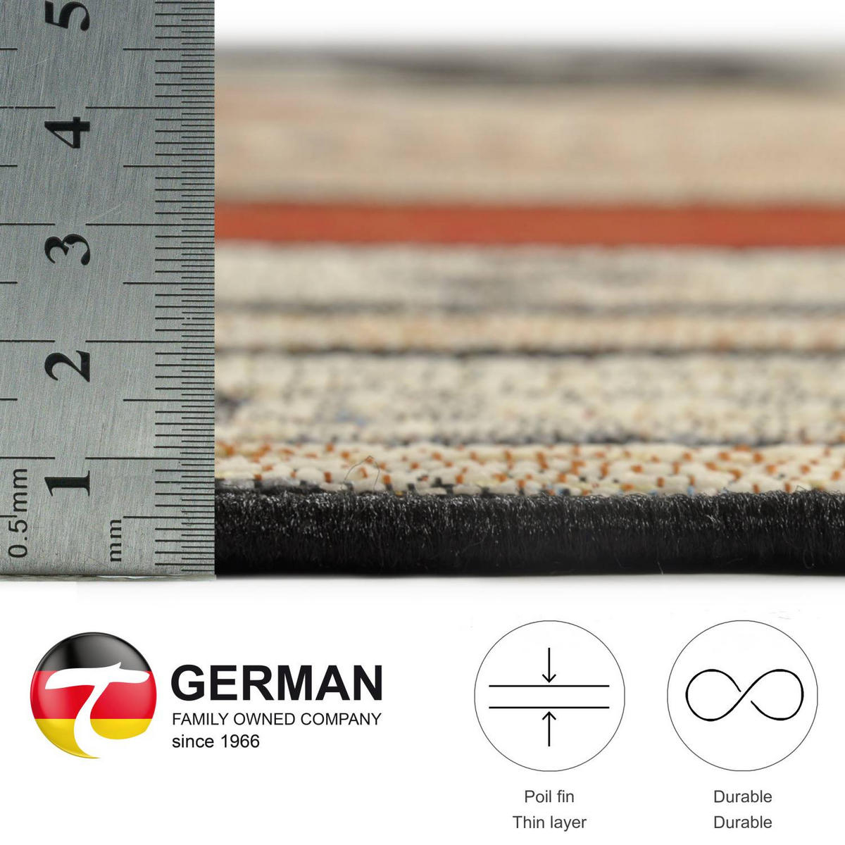 OUTDOORTEPPICH Aurora 60x60 cm - Beige, Textil (60/60cm) - Gino Falcone