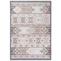 TEPPICH In-Outdoor Beige Ethnische - Kurzflor Rechteckig Creme - 140 x 200 cm - Beige, Textil (140/200cm) - Mazovia