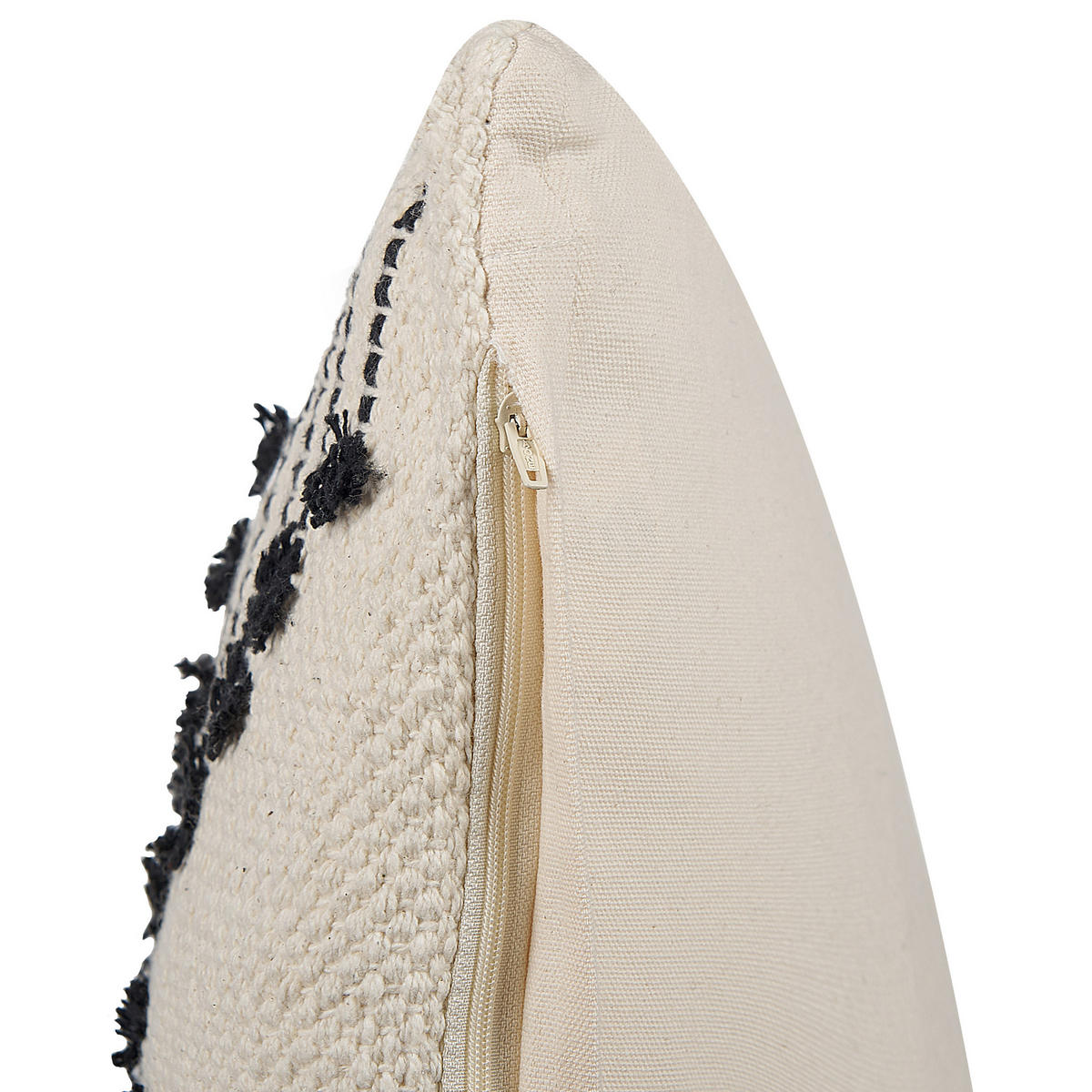 DEKOKISSEN 2er-Set Beige 45/45 cm Myrtus - Beige, Naturmaterialien/Textil (45/45cm) - Beliani