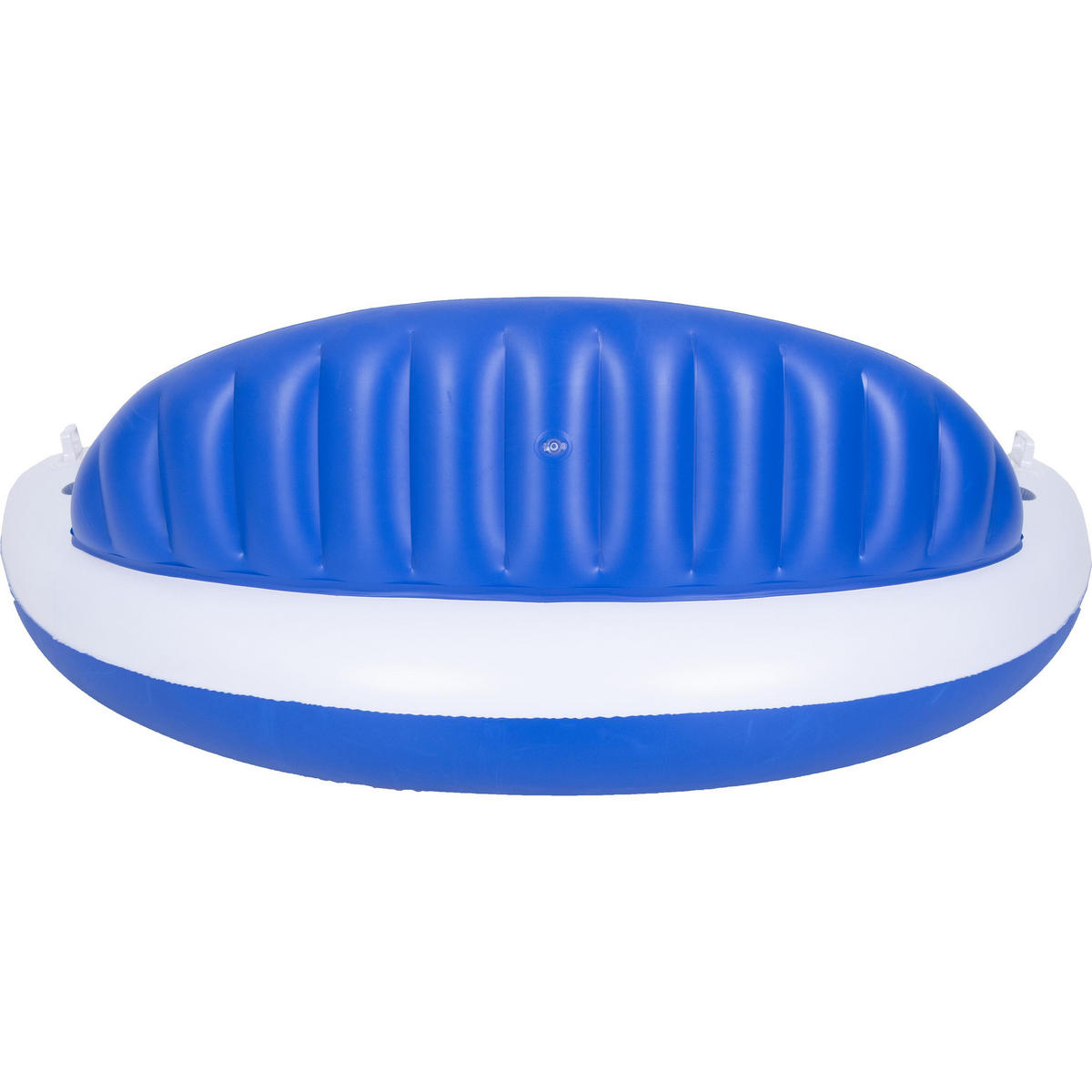 LUFTMATRATZE Wasserliege 207 x 105 x 71cm mit Rückenlehne Getränkehalter - Blau/Weiß, Kunststoff (207/105/71cm) - SunClub
