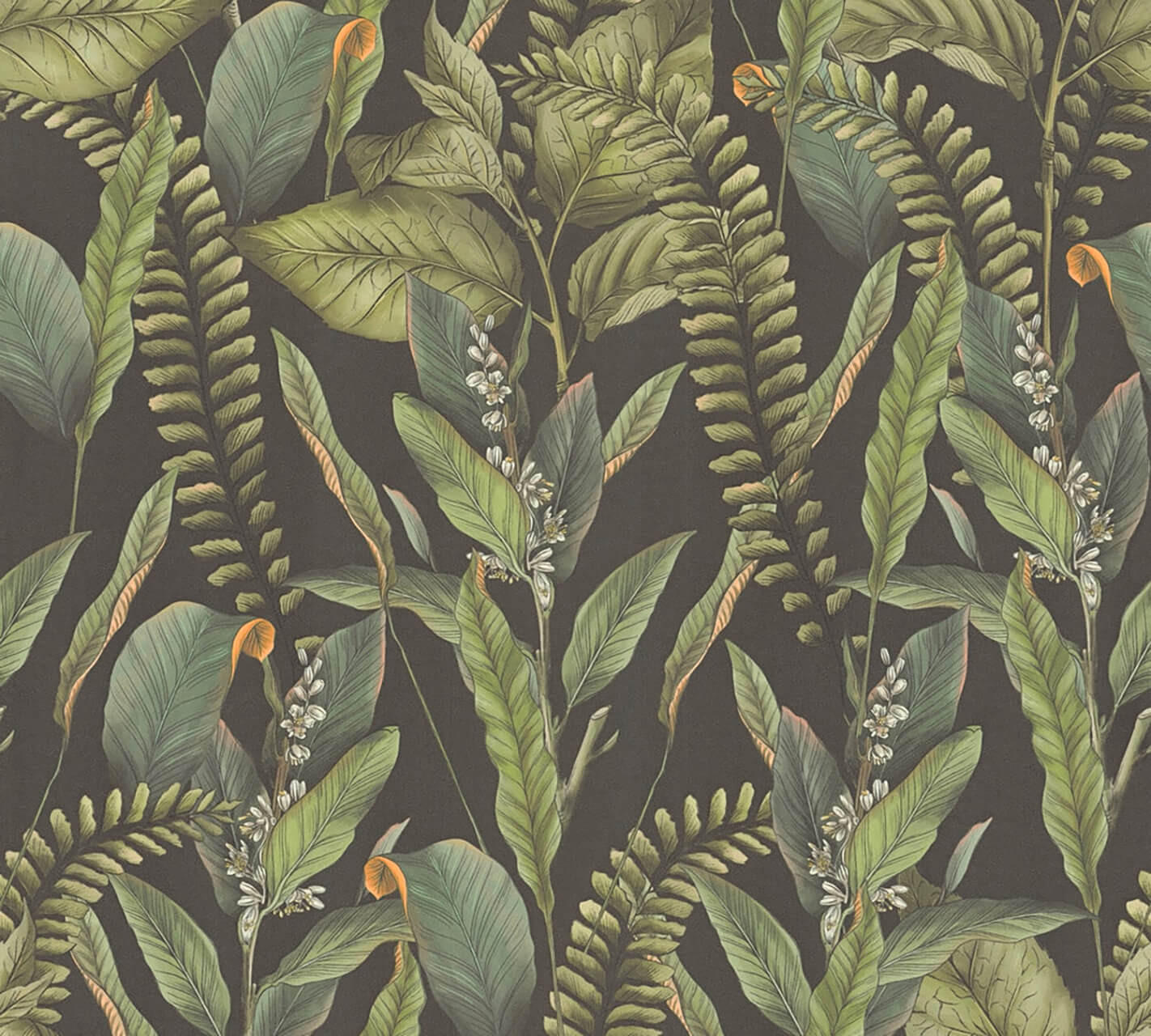 VLIESTAPETE Grün 53/1005 cm - Schwarz, Textil (53/1cm) - KUNSTLOFT