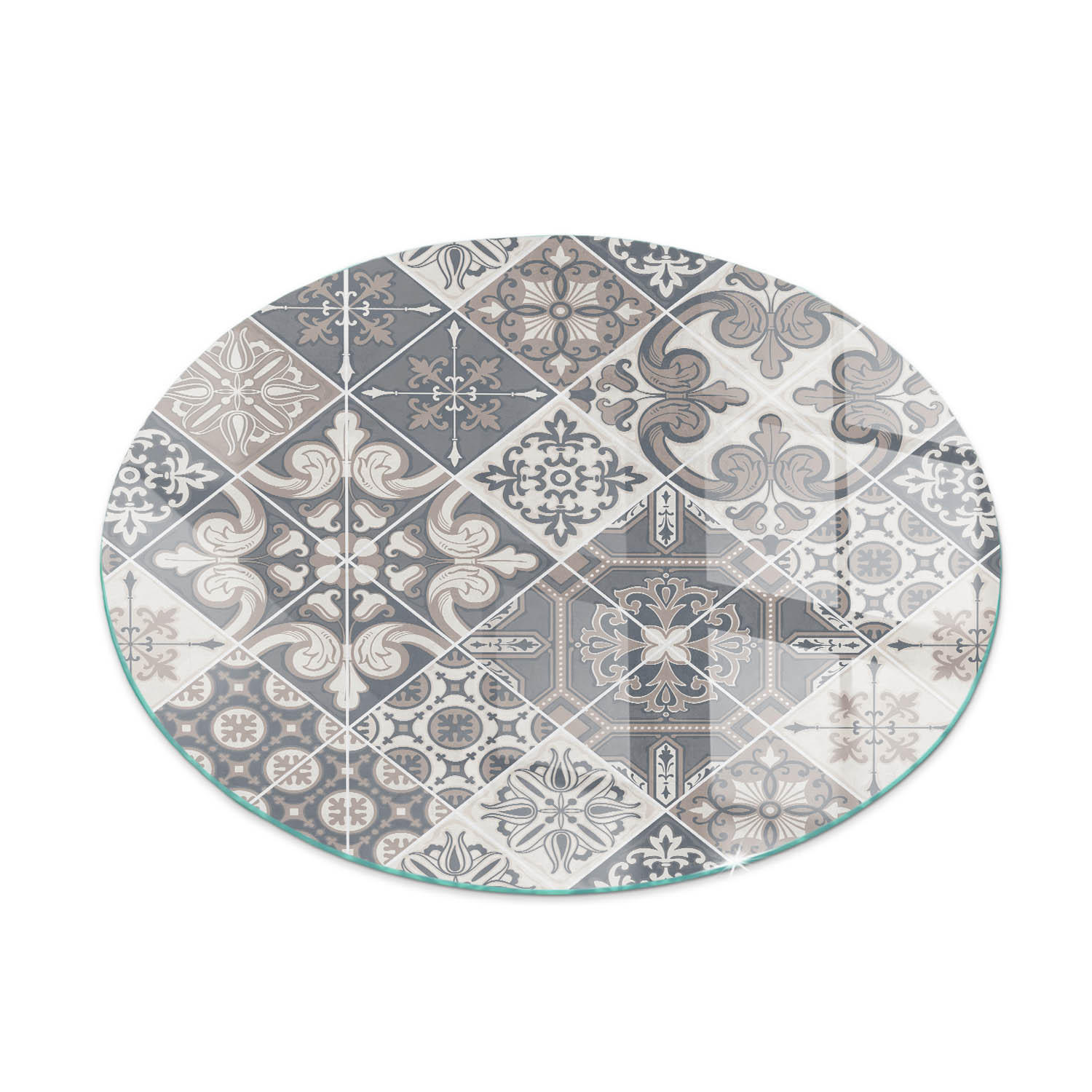 ArtPrintCave Glasplatte Grau 70x70x0.4 cm
