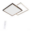 LED-DECKENLEUCHTE Zelmar 53/53/4.5 cm - Schwarz, Kunststoff (53/53/4.5cm) - ZMH