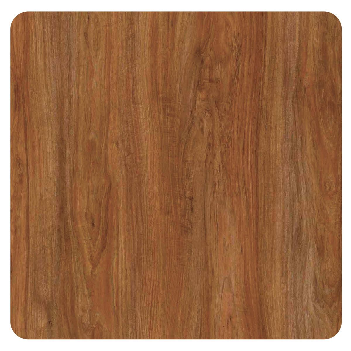 TERRASSENTISCH, Eiche bernsteinfarben - Dunkelbraun, Holzwerkstoff (70/70/72cm) - Oviala