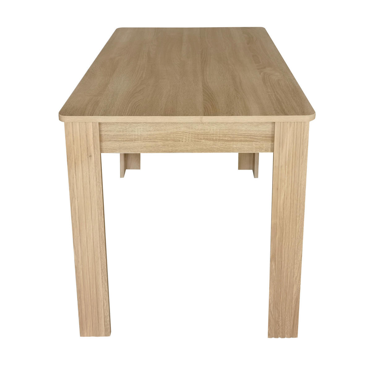 ESSTISCH, Spanplatte in Eiche-Optik mit Holzmaserung & 4 Beinen, 116/65/75 cm, Eiche - Eichefarben, Holzwerkstoff (116/65/75cm) - Redom
