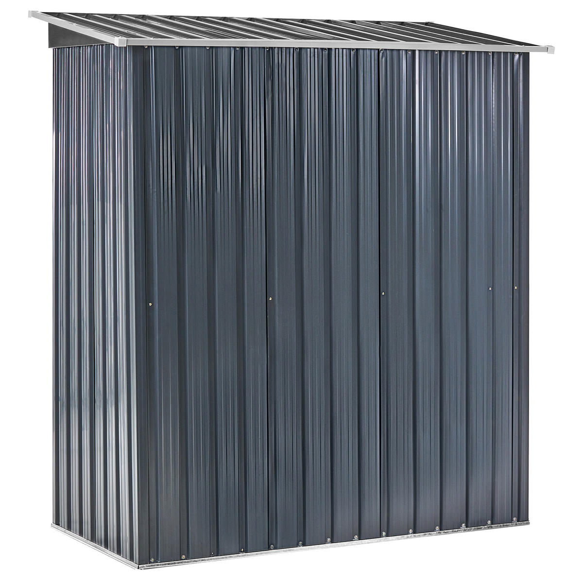 CASĂ PENTRU UNELTE 150 cm 89 cm gri grafit Aisone - alb/grafit, metal (150/182/89cm) - Beliani