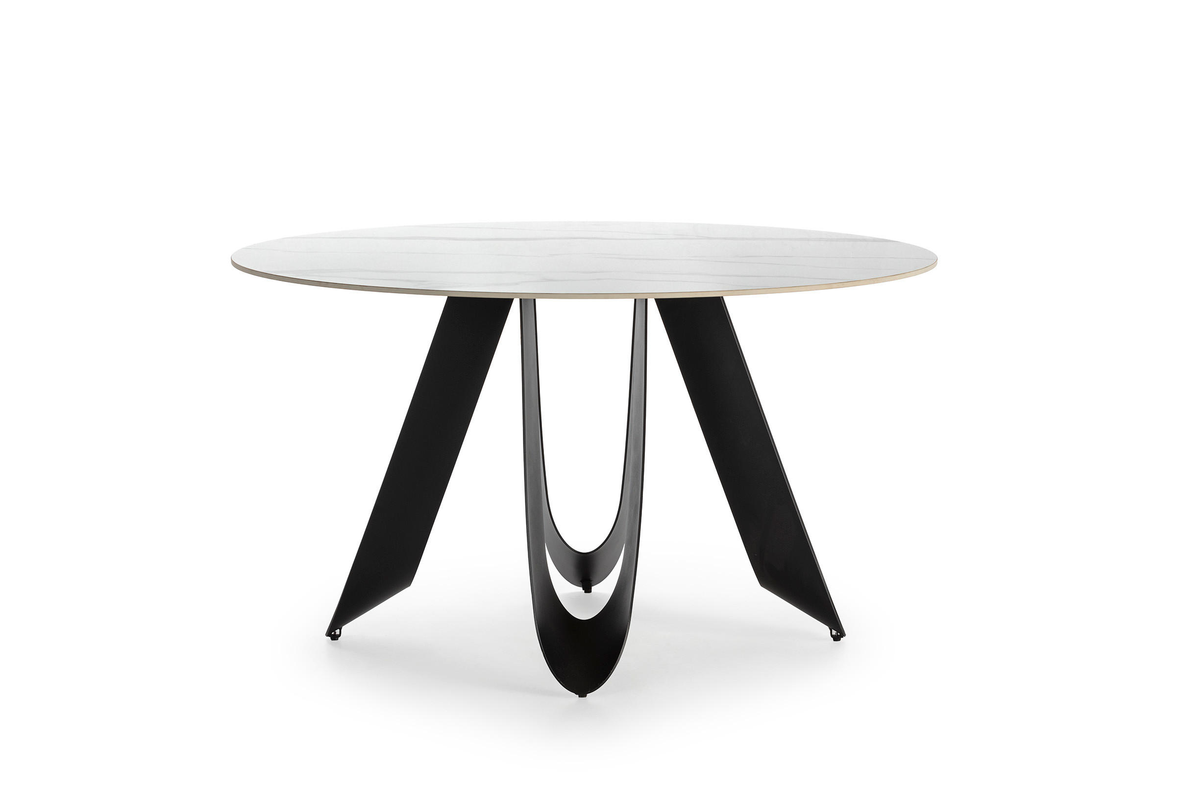 ESSTISCH Aila Schwarz 135/135/76 cm - Schwarz, Stein (135/135/76cm) - Drawer