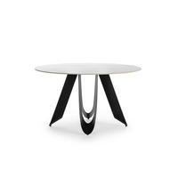 ESSTISCH Aila Schwarz 135/135/76 cm - Schwarz, Stein (135/135/76cm) - Drawer