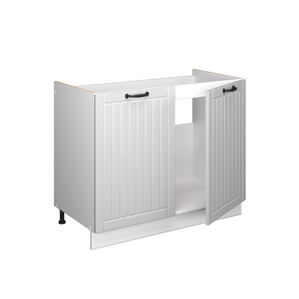 SPODNÁ SKRINKA POD DREZ Fame-Line, Biely vidiecky dom/biely, 100 cm, AP Antracit - biela, kompozitné drevo (100/82/60cm) - Vicco