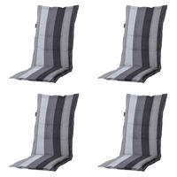 GARTENSTUHLKISSEN Victoria 123/50 cm 4er-Set - Grau, Textil (50/7/123cm) - Madison