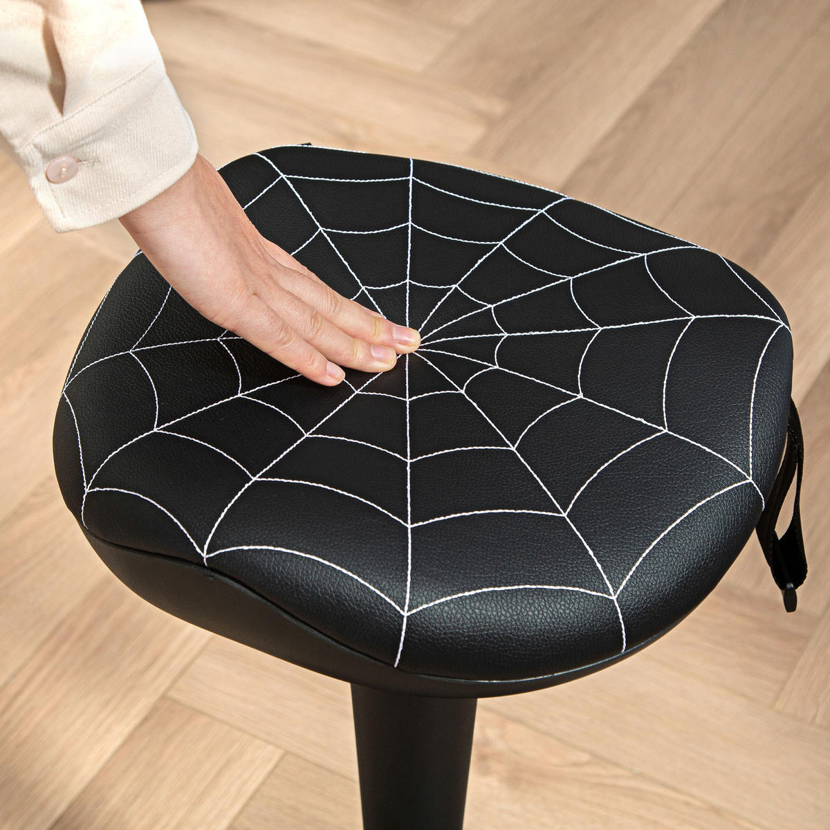 BÜROHOCKER DE-05240 Ergonomisch, höhenverstellbar & neigbar Schwarz - Schwarz, Kunststoff (34/83.5/34cm) - ComfortXL
