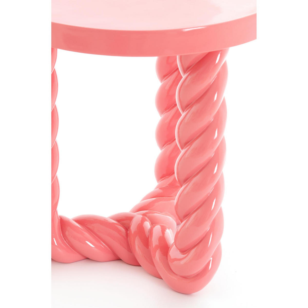 BEISTELLTISCH Vallejo Rosa 46/46/46 cm - Pink, Kunststoff (46/46/46cm) - Light & Living