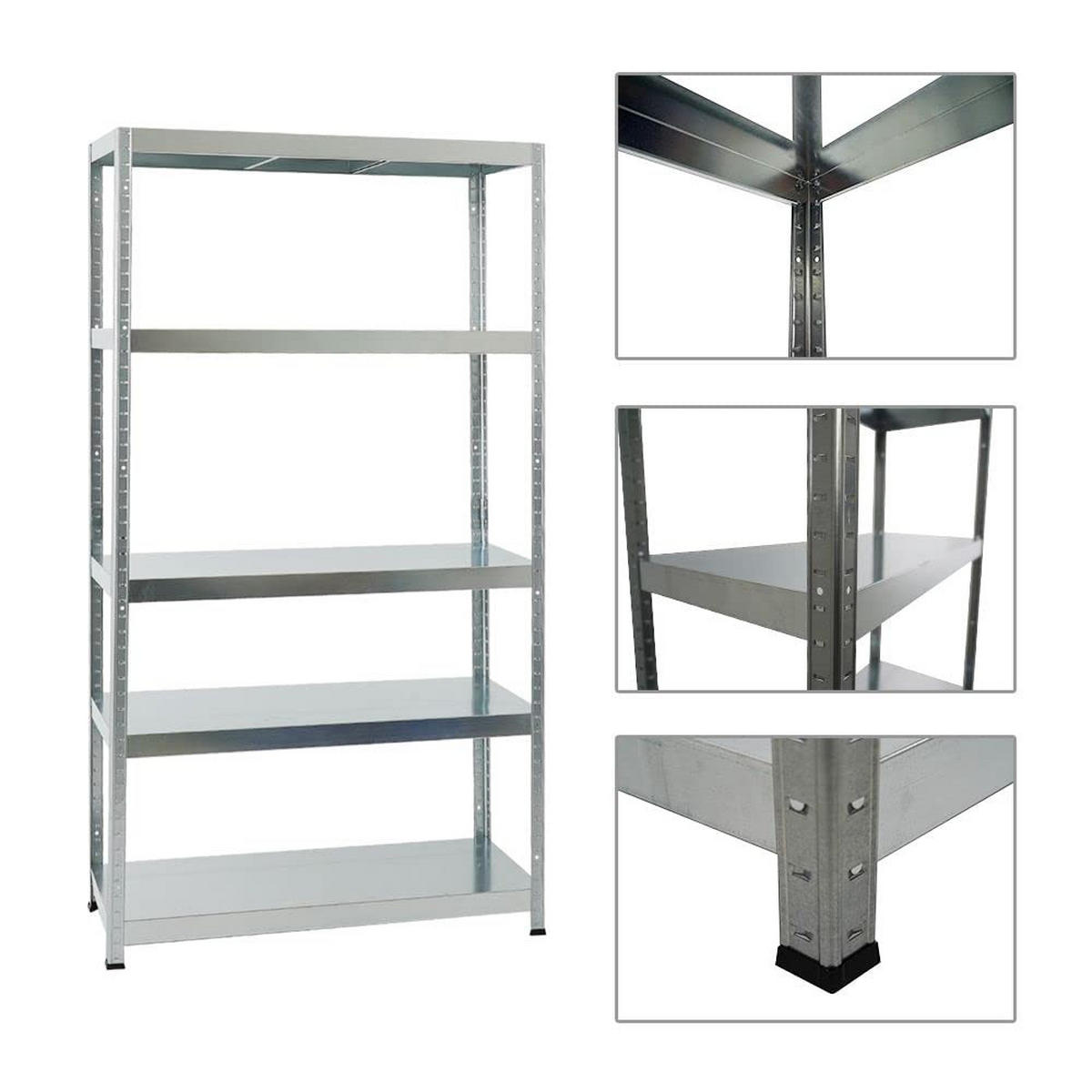 SCHWERLASTREGAL Steel Eagle 180x100x40 cm Fachlast 130 kg Verzinkt - Silberfarben, Metall (100/180/40cm) - PROREGAL