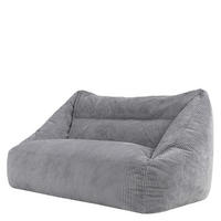 SITZSACK Sofa Cecilia Cord - Grau, Textil (160/70/93cm) - icon