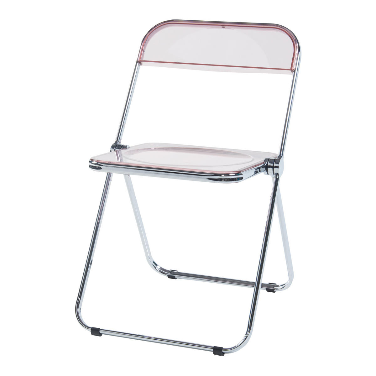 KLAPPSTUHL-SET Pornainen 2 TLG. - Pink, Kunststoff/Metall (46/74/47cm) - [en.casa]