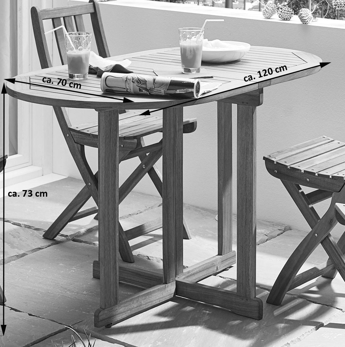GARTENTISCH PEDRO - Beige, Holz (70/120/74cm) - SAM