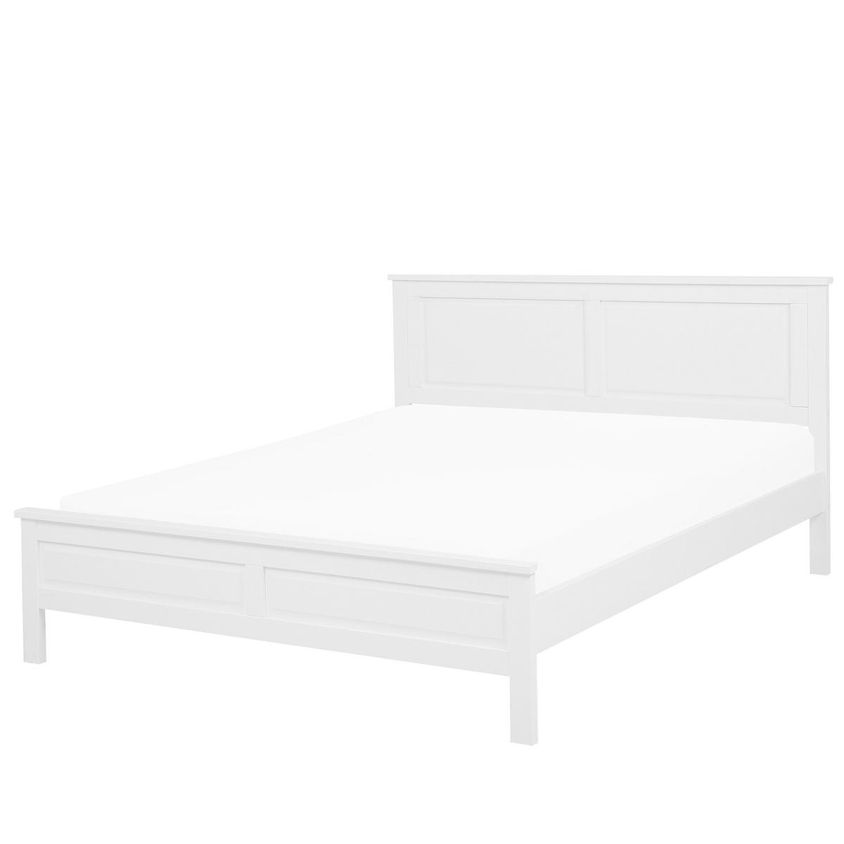 HOLZBETT 140/200cm Weiß Olivet - Weiß, Holz (140/200cm) - Beliani