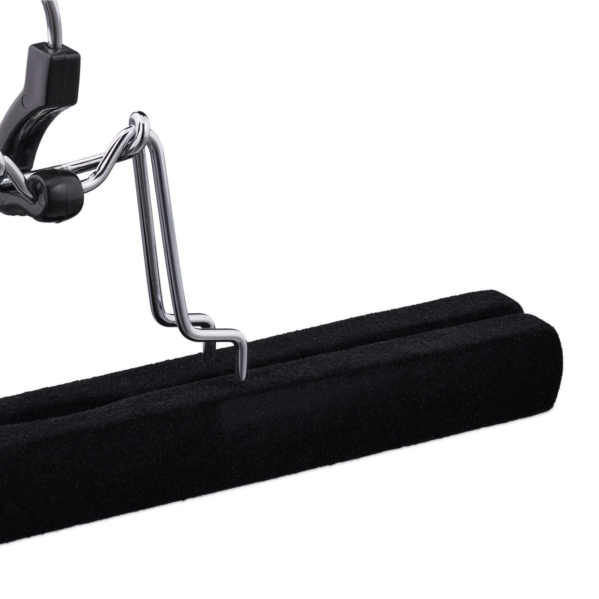 5XOBEŠALNIKI - črna, kovina/tekstil (25/16.5/2.5cm) - Relaxdays