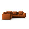 ECKSOFA modular links Bloom aus Samt terrakotta 3 Sitzplätze - Terracotta, Textil (216/316cm) - Micadoni