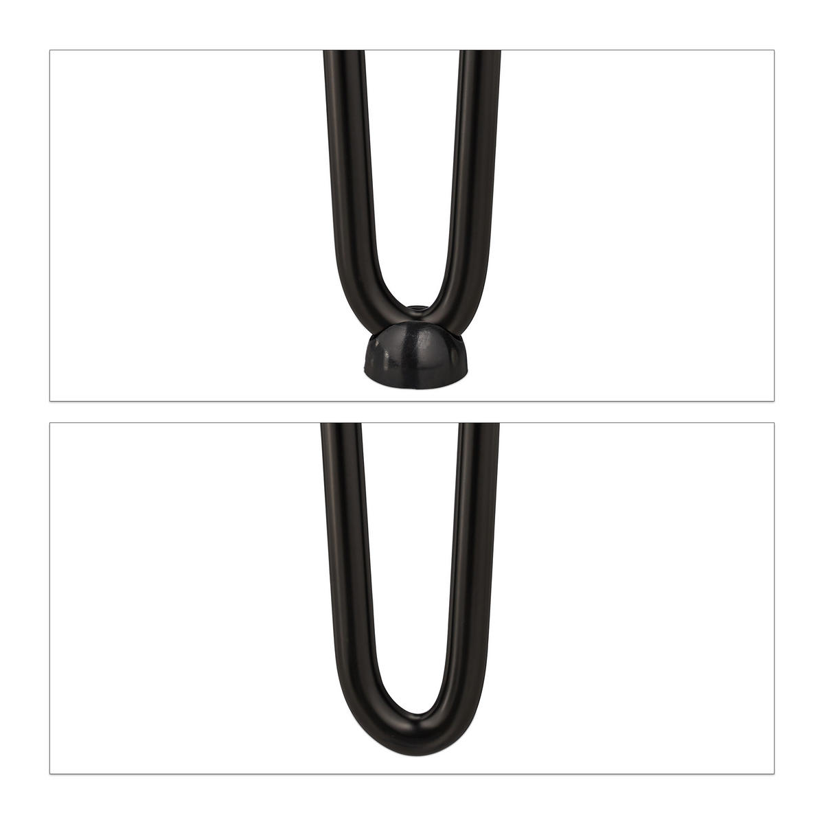 4XHAIRPIN - Schwarz, Kunststoff/Metall (12/60/12cm) - Relaxdays