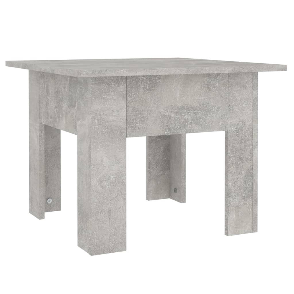 COUCHTISCH Betongrau 55x55x42 cm Holzwerkstoff - Hellgrau, Holzwerkstoff (55/55/42cm) - furnicato