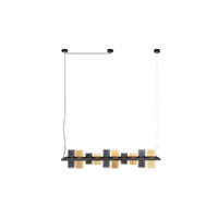 HÄNGELAMPE MALLAWI Schwarz Glas - Schwarz, Glas (20/130/150cm) - KAWOLA