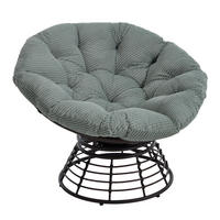 GARTEN-RELAXSESSEL Papasansessel, 360° drehbar,Rattan, Hellgrün - Hellgrün, Metall (60/67/92cm) - LVHOM