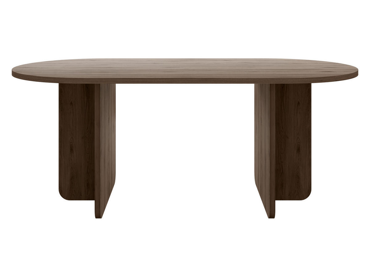 ESSTISCH Xuala - Nussbaumfarben, Holzwerkstoff (185/90/75cm) - MIRJAN24