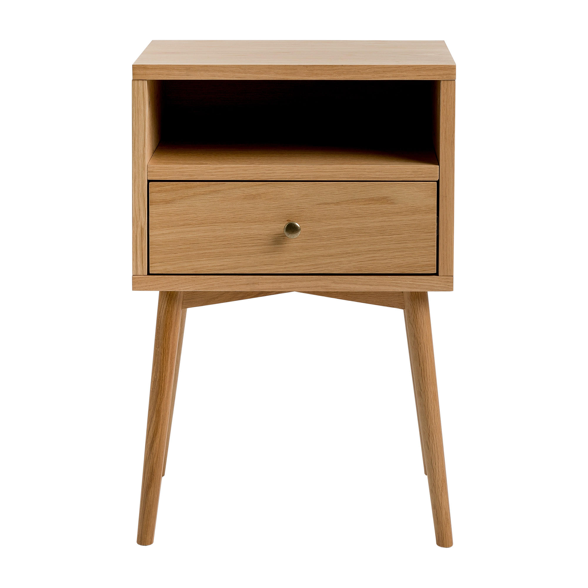 NACHTTISCH Tilo Natur 40 cm x 60 cm - Braun, Holz (40/60/30cm) - Kenay Home