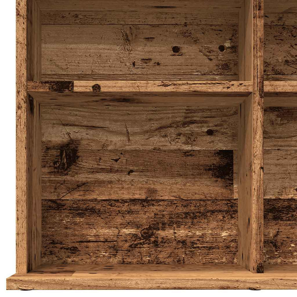 CD-REGAL Altholz-Optik 100/23/89,5 Cm Holzwerkstoff - Braun, Holzwerkstoff (23/89.5/100cm) - vidaXL