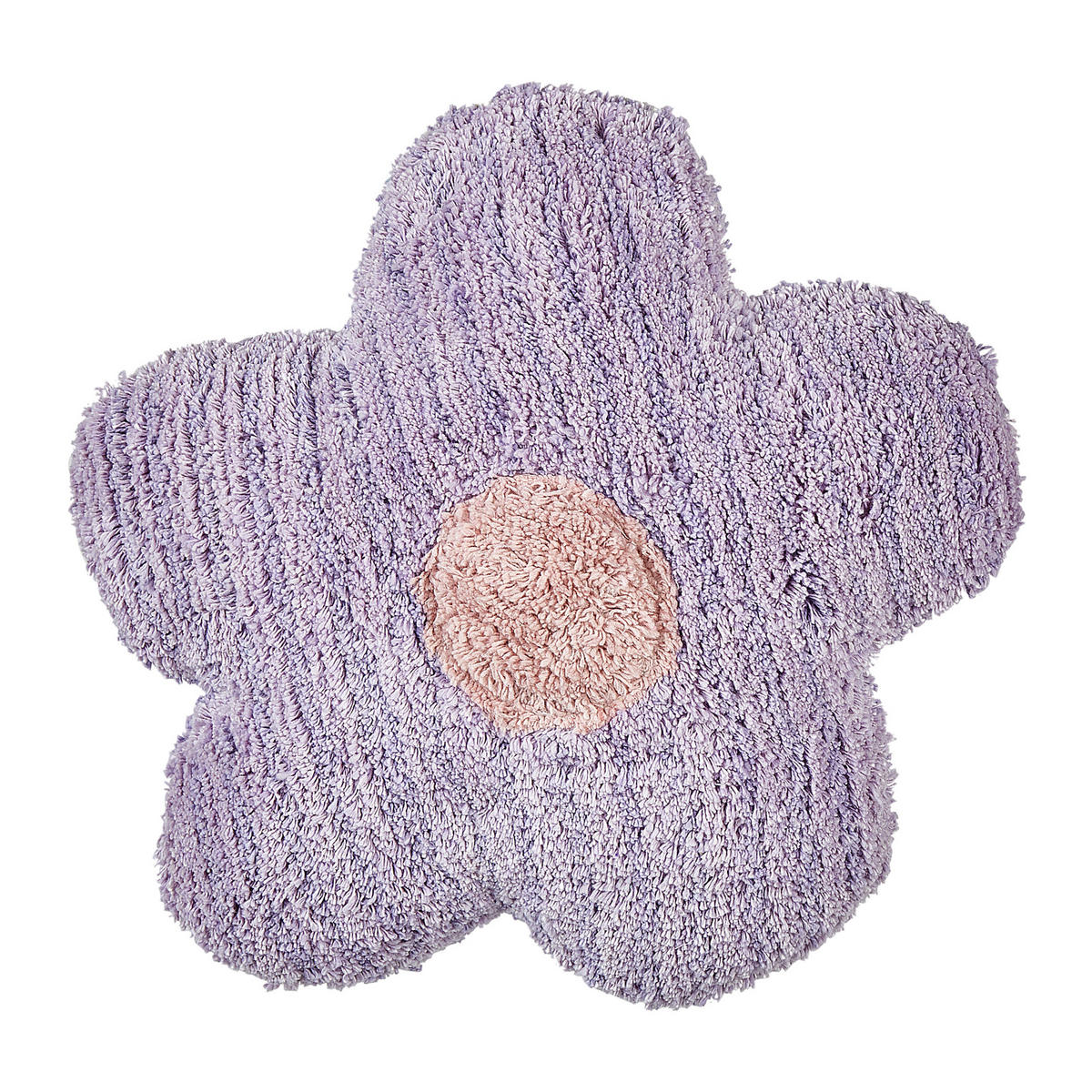 Dekokissen 2er-Set Violett 30/30 cm Sorrel - Pink/Violett, Naturmaterialen (30/30cm) - Beliani