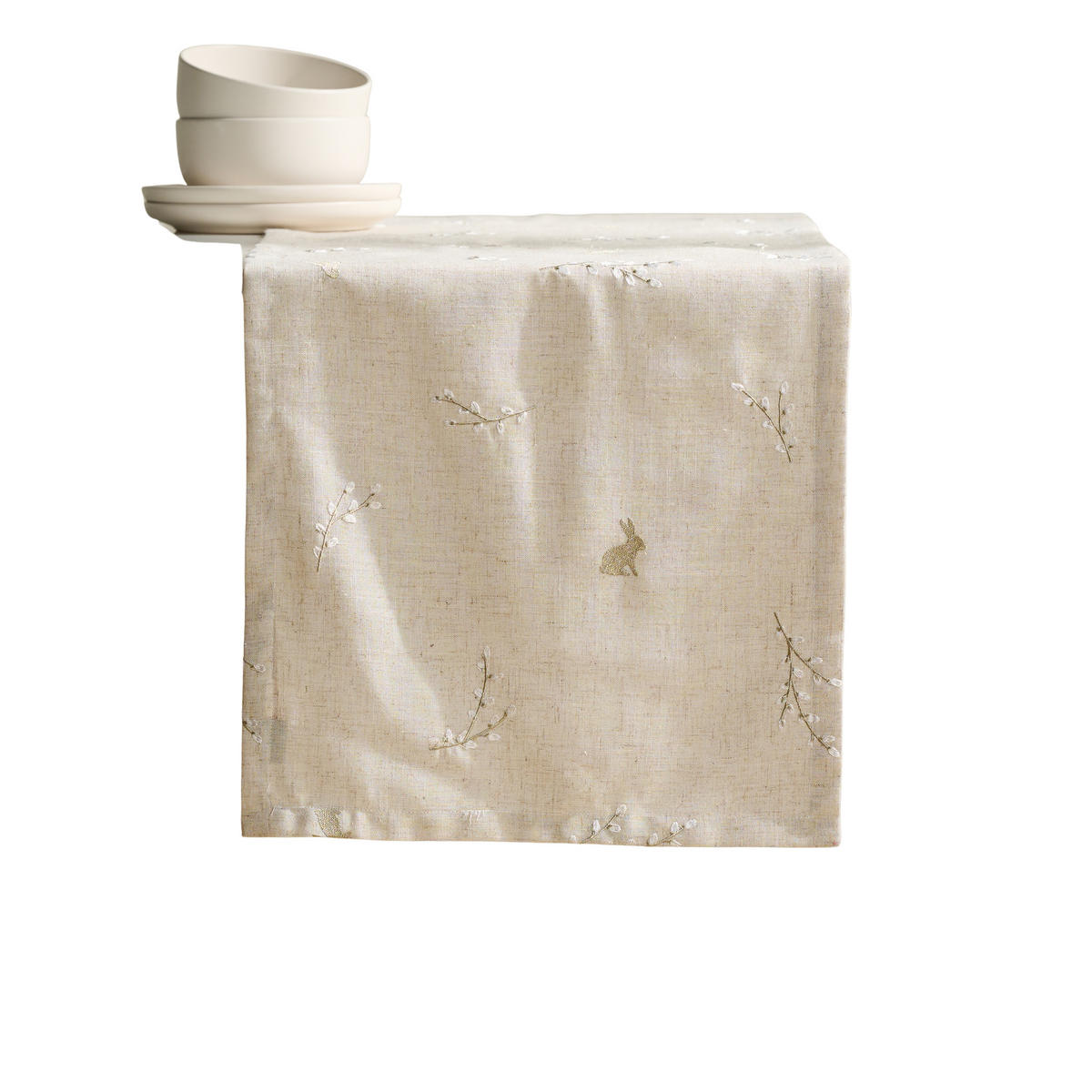 TISCHLÄUFER Bazinka - Beige, Textil (180/40/1cm) - home&you