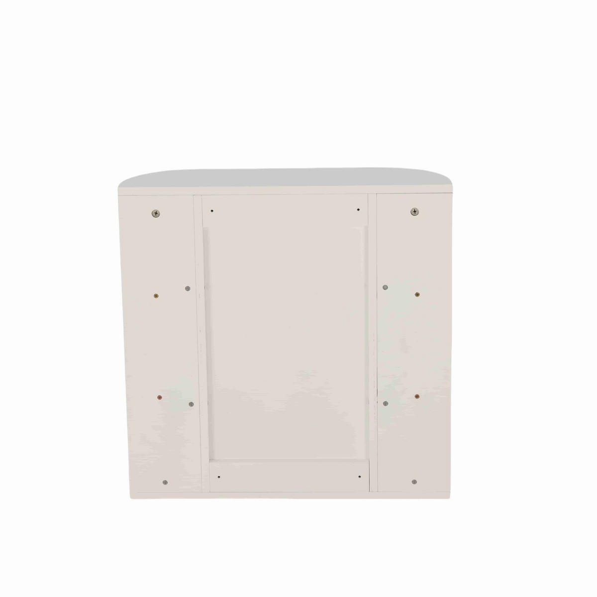 SPIEGELSCHRANK - Weiß, Glas/Holzwerkstoff (61/58/18cm) - Relaxdays