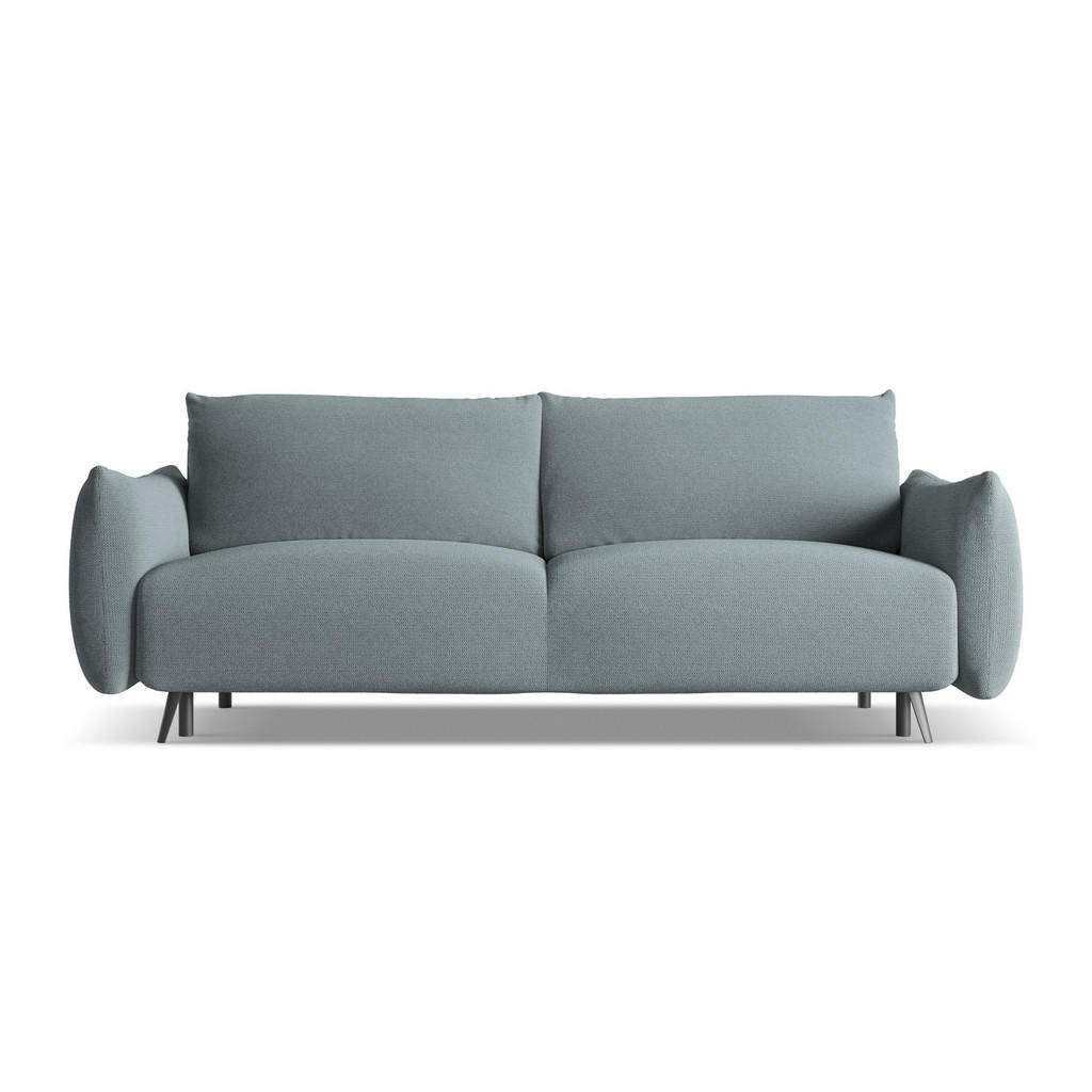 Thumbnail - Makamii 3-Sitzer, Blaugrau, Textil, Füllung: Schaumstoff, 230x86x105 cm, Made in EU, Wohnzimmer, Sofas & Couches, Schlaf...