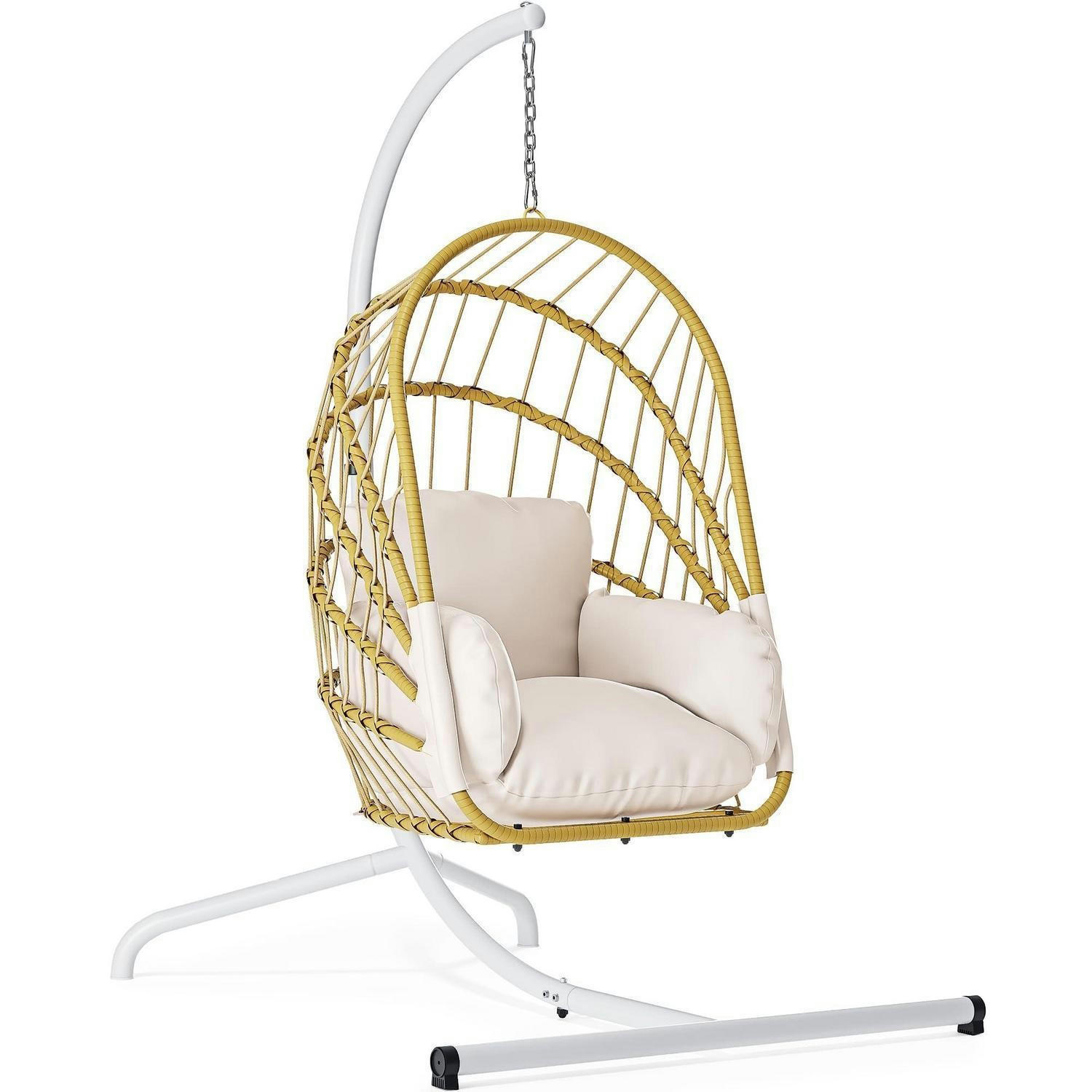 XXXLutz Hängesessel Beige 117.5x194x121 cm