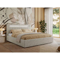 POLSTERBETT GOLD 5 CLASSIC 160/200 - Hellgrau Strukture - Pocket-Matratze - Hellgrau, Textil (160/200cm) - MKS