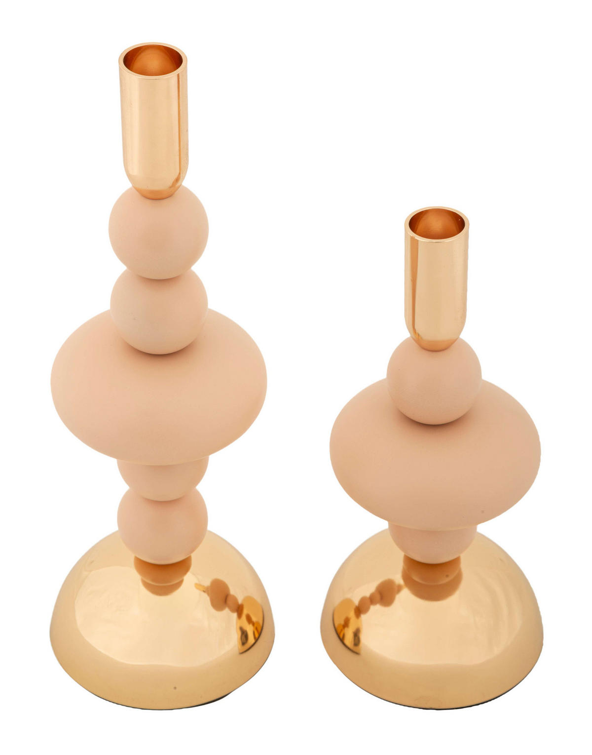 KERZENHALTER 2er Set Galaxy - Rosa, Metall (10/30/10cm) - Mauro Ferretti