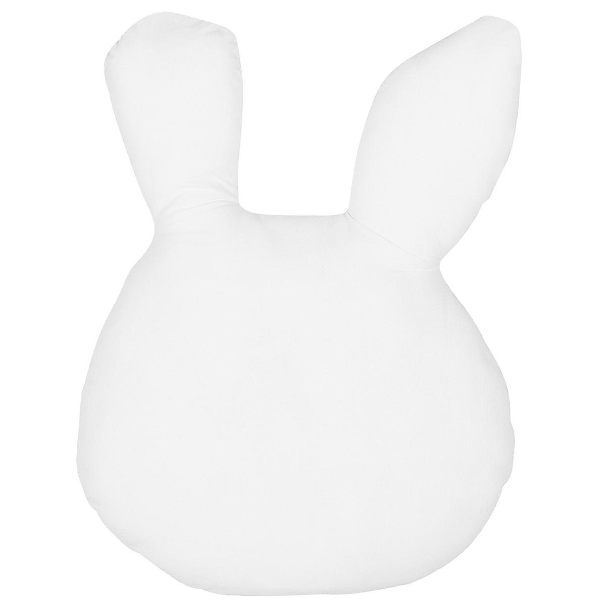 DEKOKISSEN Weiß 43/53 cm Kanpur - Weiß, Naturmaterialien/Textil (43/53cm) - Beliani